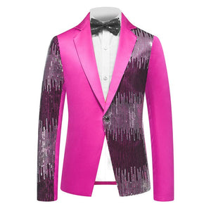 Mens pink clearance sequin blazer