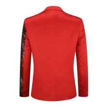 Load image into Gallery viewer, Lightning Tree-red Men&#39;s Stylish Sequin Long Sleeve Dress Blazer