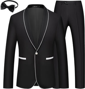Men's Pink Imperial Style 3pc Wedding Tuxedo Formal Suit