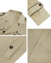 Load image into Gallery viewer, Wall Street Men&#39;s Camel Brown Double Breasted Lightweight Belted Trench Coat