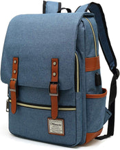 Load image into Gallery viewer, Waterproof Blue Shoulder Daypack Laptop Backpack
