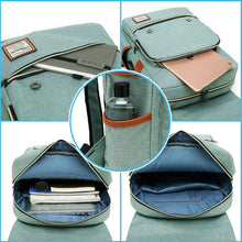 Load image into Gallery viewer, Waterproof Blue Shoulder Daypack Laptop Backpack