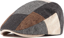 Load image into Gallery viewer, Men&#39;s Green Plaid Classic Wool Blend Tweed Flat Cap