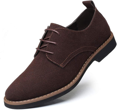 Men's Brown Casual Suede Leather Lace Up Shoes