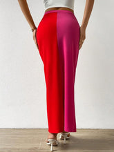 Load image into Gallery viewer, Cranberry Pink Wrap Maxi Skirt