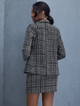 Load image into Gallery viewer, MultiColor Designer Chic Tweed Blazer Jacket &amp; Skirt Set