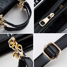 Load image into Gallery viewer, Metallic Studded Black Top Handle Luxury Embroidered Handbag