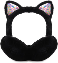 Load image into Gallery viewer, Cat Style Pink Foldable Faux Fur Winter Style Ear Muffs