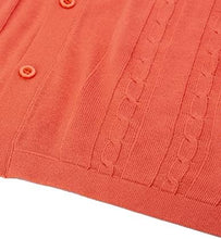 Load image into Gallery viewer, Men&#39;s Orange Knit Golf Style Short Sleeve Shirt