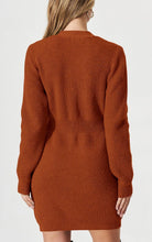 Load image into Gallery viewer, Classic Beige Button Down Knit Long Sleeve Sweater Dress