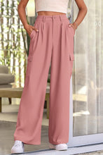 Load image into Gallery viewer, Cargo Style High Waist Coral Pink Pocket Chic Pants