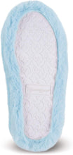 Load image into Gallery viewer, Winter Light Blue Fuzzy Pom Pom Bootie Slippers