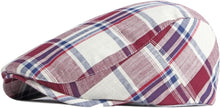 Load image into Gallery viewer, Men&#39;s Pink Plaid Golf Style Gatsby Newsboy Hat