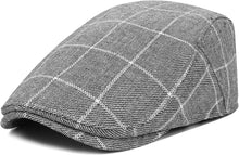 Load image into Gallery viewer, Men&#39;s Pink Plaid Golf Style Gatsby Newsboy Hat