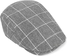 Load image into Gallery viewer, Men&#39;s Pink Plaid Golf Style Gatsby Newsboy Hat