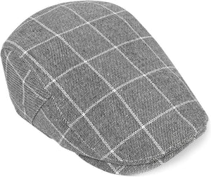 Men's Pink Plaid Golf Style Gatsby Newsboy Hat