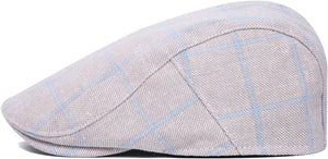Men's Pink Plaid Golf Style Gatsby Newsboy Hat