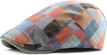 Load image into Gallery viewer, Men&#39;s Pink Plaid Golf Style Gatsby Newsboy Hat