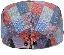 Load image into Gallery viewer, Men&#39;s Pink Plaid Golf Style Gatsby Newsboy Hat