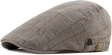 Load image into Gallery viewer, Men&#39;s Pink Plaid Golf Style Gatsby Newsboy Hat