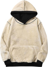 Load image into Gallery viewer, Men&#39;s Sherpa Fleece Grey Long Sleeve Hoodie