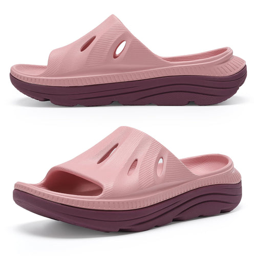 Pink Men's Thick Sole Summer Slides