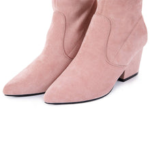 Load image into Gallery viewer, Pink Thigh High Suede Over The Knee Stretch Boot