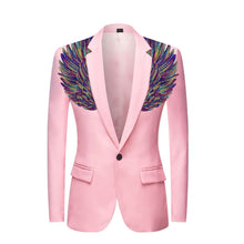 Load image into Gallery viewer, Pink Men&#39;s Sequin Costume Performance Blazer