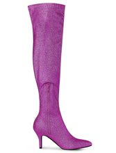 Load image into Gallery viewer, Purple Stylish Glitter Over The Knee Boots