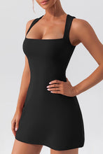 Load image into Gallery viewer, Chasity Black Square Cut Sleeveless Bodycon Dress