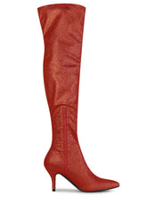 Load image into Gallery viewer, Red Stylish Glitter Over The Knee Boots