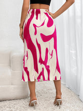 Load image into Gallery viewer, Pleated Black &amp; White Printed Ruffled Midi Skirt