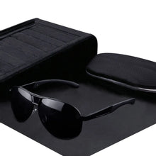 Load image into Gallery viewer, Men&#39;s Black Outdoor Driving Aviator Sunglasses
