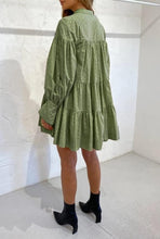 Load image into Gallery viewer, Victorian Style Olive Green Lace Long Sleeve Dress