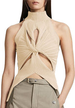 Load image into Gallery viewer, Modern Chic Pink Cut Out Sleeeless Knit Top
