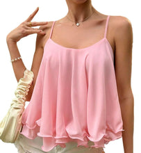 Load image into Gallery viewer, Pretty In Pink Ruffle Sleeveless Top