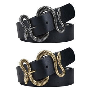 Fashion Leather Snake Belt