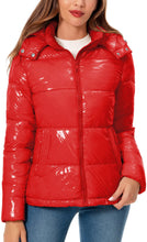 Load image into Gallery viewer, Winter Style Shiny Puffer Long Sleeve Coat