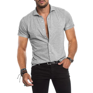 Men's Casual Cotton Long Sleeve Shirt