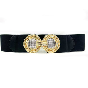 Vintage Style Elastic Gold Ring Stretch Belt