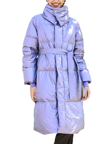 Women's Long Sleeve Parka Goose Down Puffer Coat