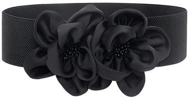 Floral Design Stretch Vintage Style Belt