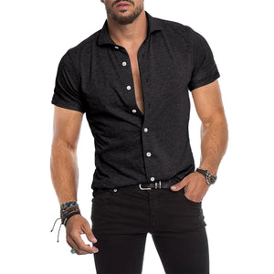 Men's Casual Cotton Long Sleeve Shirt