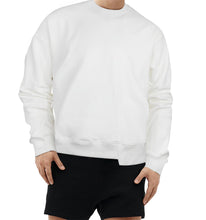 Load image into Gallery viewer, Men&#39;s Patchwork Knit Black Long Sleeve Pullover Sweatshirt