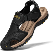 Load image into Gallery viewer, Men&#39;s Sporty Dark Brown Beach Hiking Sandals