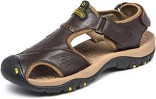 Load image into Gallery viewer, Men&#39;s Sporty Dark Brown Beach Hiking Sandals