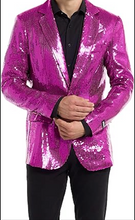 Load image into Gallery viewer, Men&#39;s Sequin NYE Gold Blazer Jackets