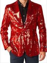 Load image into Gallery viewer, Men&#39;s Sequin NYE Gold Blazer Jackets