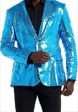 Load image into Gallery viewer, Men&#39;s Sequin NYE Gold Blazer Jackets