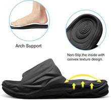 Load image into Gallery viewer, Men&#39;s Textured Light Soft Thick Sole Cushion Slides